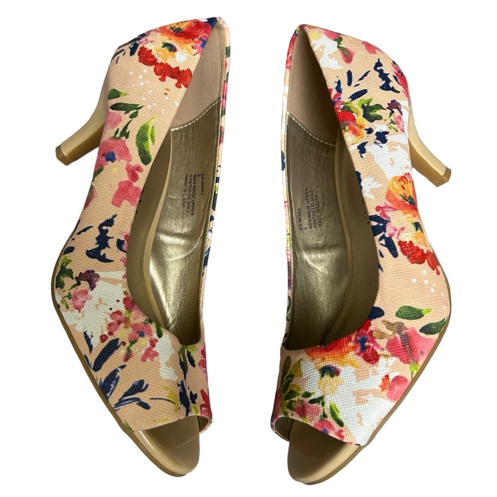 Karen Scott Mory Floral Peep Toe Pumps